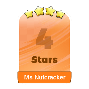MMOJUGG Monopoly Go Ms Nutcracker 4 Stars-S16-5 Details View of Item Function and Use